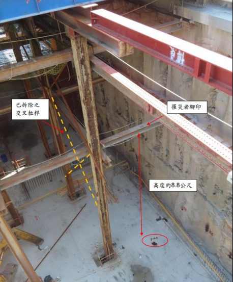從事施工構台拆除發生墜落死亡災害